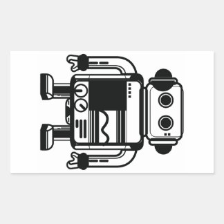 Sticker Rectangulaire robot