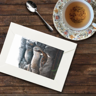Sticker Rectangulaire Rocks de vol de Bald Eagle