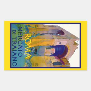 Sticker Rectangulaire Roma ~ Mercato di Traiano