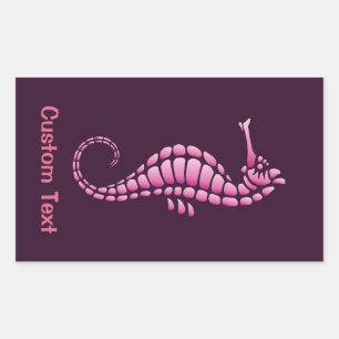 Sticker Rectangulaire Rose de Seahorse