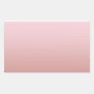 Sticker Rectangulaire Rose moderne Gold Blank Modèle Ajouter votre texte