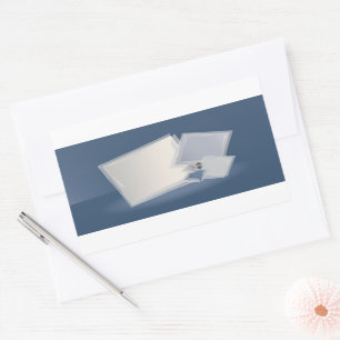 Sticker Rectangulaire Roulement des carrés Fibonacci