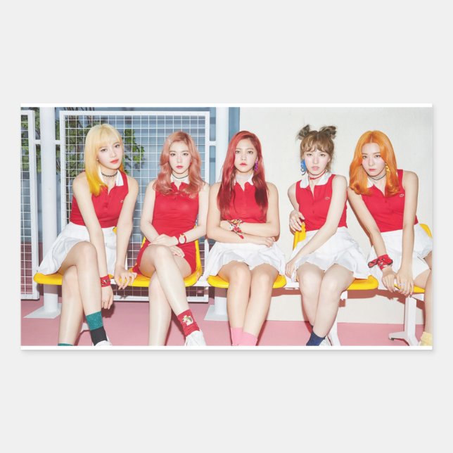 Sticker Rectangulaire Roulette russe Roulette rouge (Devant)