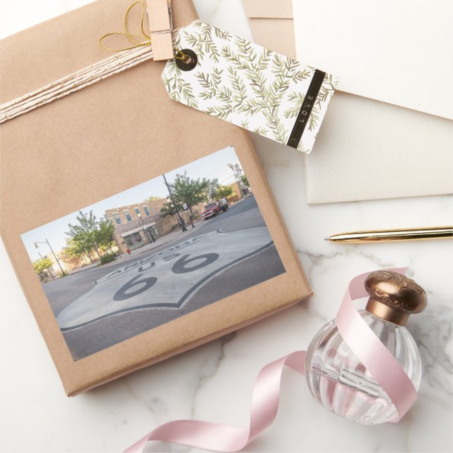 Sticker Rectangulaire Route 66 Winslow Arizona (Cadeaux)