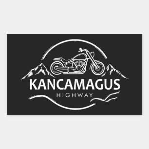 Sticker Rectangulaire Route Kancamagus Moto New Hampshire