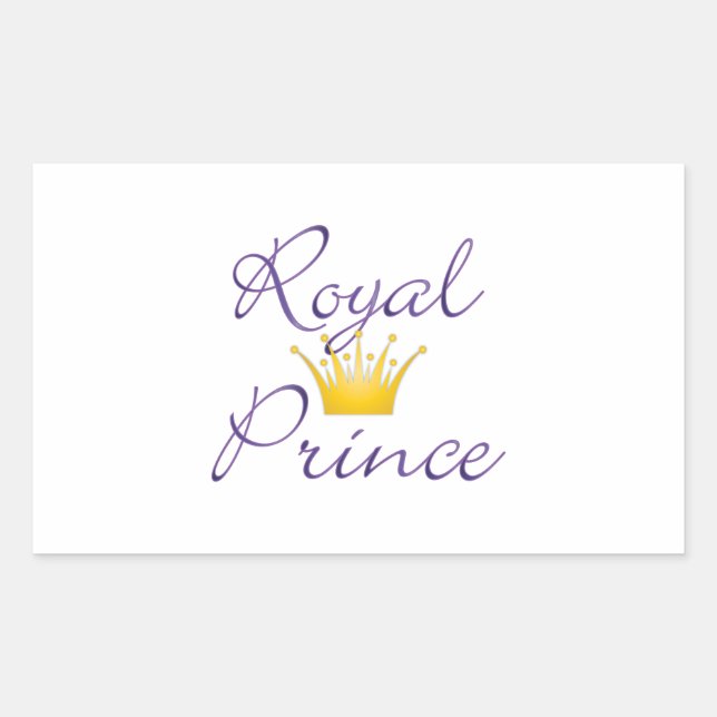 Sticker Rectangulaire Royal Prince (Devant)