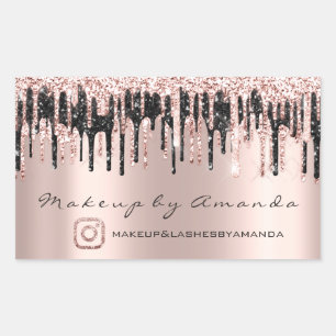 Sticker Rectangulaire RSVP Extension Maquillage Beauté Salon Drives Inst