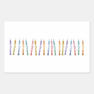 Sticker Rectangulaire Ruban des hautbois