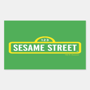 Sticker Rectangulaire Rue Sésame   Logo couleur complète