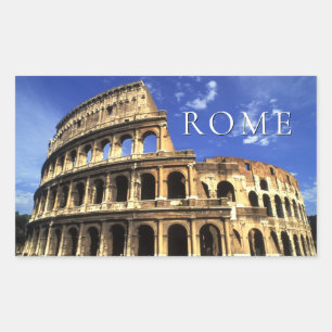 Sticker Rectangulaire Ruines célèbres du Colisée Rome Italie