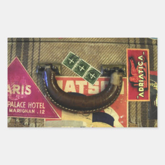 Sticker Rectangulaire Sacoche vintage