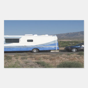 Sticker Rectangulaire Safari Trek 1999 Blue Classic RV Motorhome