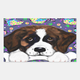 Sticker Rectangulaire Saint-Bernard