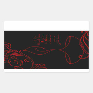 Sticker Rectangulaire salutations diwali (lumière élégante)