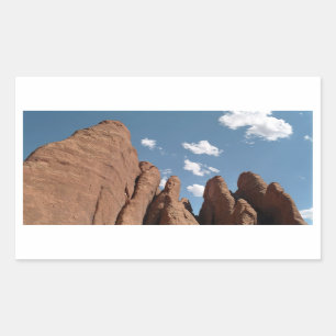 Sticker Rectangulaire Sandstone Fins Utah Desert Photo