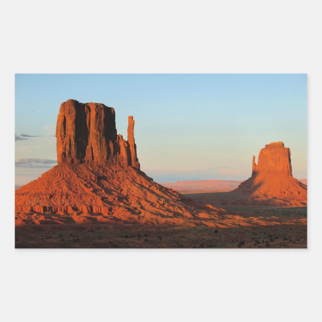 Sticker Rectangulaire Sandstones Utah, photo pittoresque, (Devant)