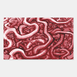 Sticker Rectangulaire Sang et intestins