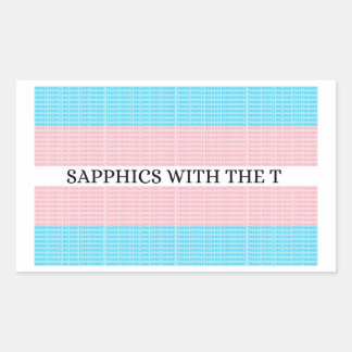 Sticker Rectangulaire Sapphiques avec l'autocollant T 4.0 - 4 pièces