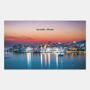 Sticker Rectangulaire Saranda, Albanie