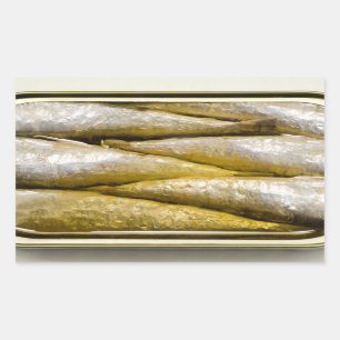 Sticker Rectangulaire Sardines en conserve