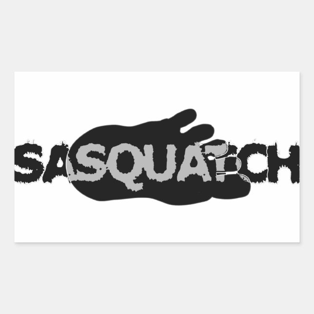 Sticker Rectangulaire Sasquatch (Devant)