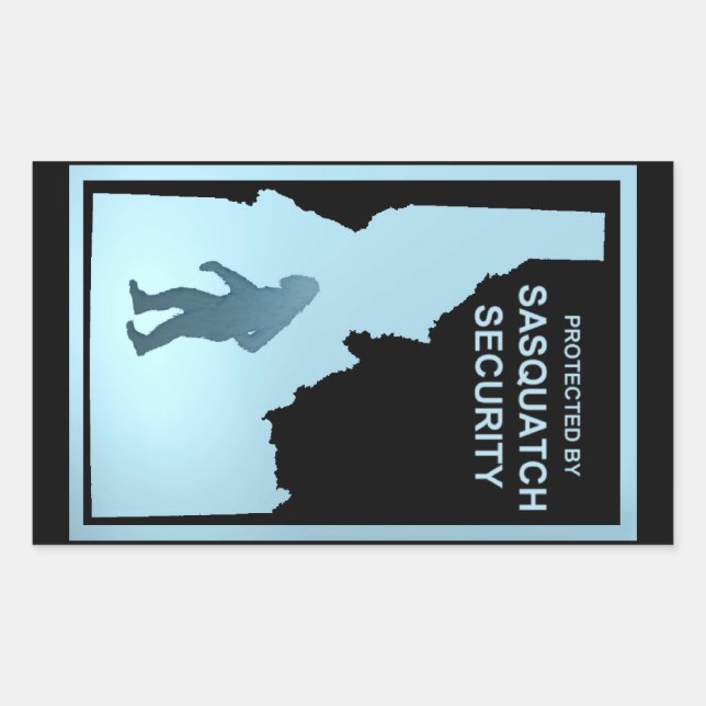 Sticker Rectangulaire Sasquatch Security - Idaho (Devant)