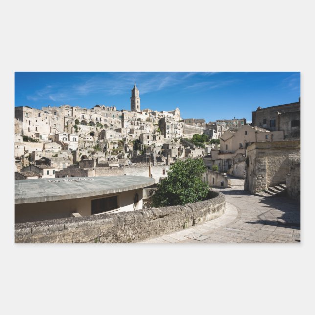 Sticker Rectangulaire Sassi di Matera (Devant)