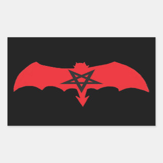 Sticker Rectangulaire SATAN Pentagram