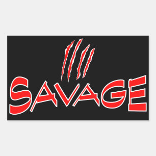 Sticker Rectangulaire Savage