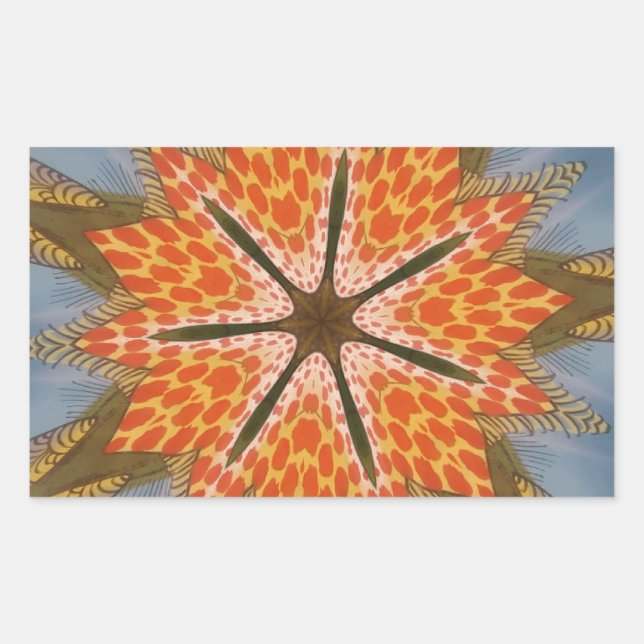Sticker Rectangulaire Savanna Star Bloom - Un audacieux Poster de animal (Devant)