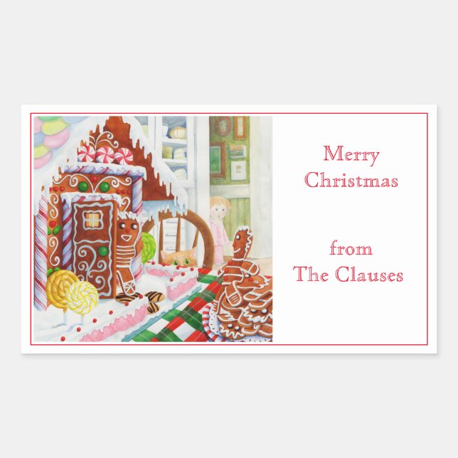 Sticker Rectangulaire Sceaux d'enveloppe rectangle de SURPRISE PAIN GING (Devant)