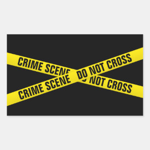 Sticker Rectangulaire Scène criminelle