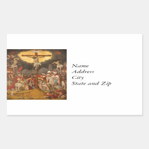 Sticker Rectangulaire Scène de crucifixion 1711