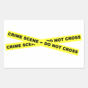 Sticker Rectangulaire Scène du crime - ne croisez pas