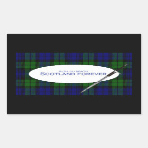 Sticker Rectangulaire Scotland Forever Alba gu bràth