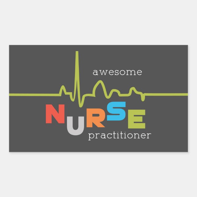 Sticker Rectangulaire Semaine nationale des infirmières praticiennes gén (Devant)