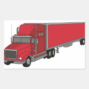 Sticker Rectangulaire Semi-camion 1