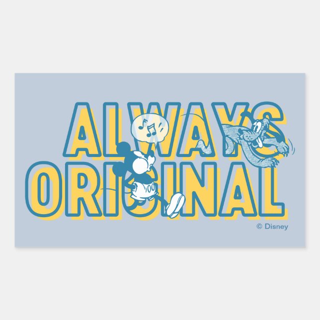 Sticker Rectangulaire Sensationnel 6 | Toujours original (Devant)
