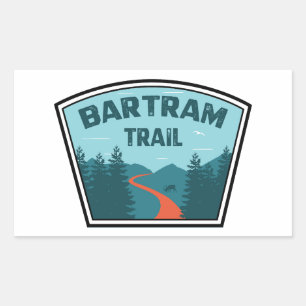 Sticker Rectangulaire Sentier Bartram Géorgie Caroline du Nord