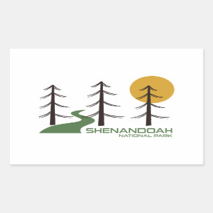 Sticker Rectangulaire Shenandoah National Park Trail