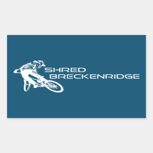 Sticker Rectangulaire Shred Breckenridge Colorado VTT