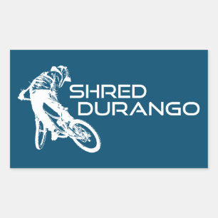 Sticker Rectangulaire Shred Durango Colorado VTT