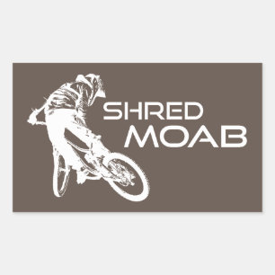 Sticker Rectangulaire Shred Moab Mountain Biking