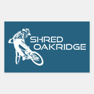 Sticker Rectangulaire Shred Oakridge VTT Oregon