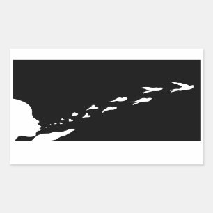 Sticker Rectangulaire Si vous aimez quelque chose, placez-la libre