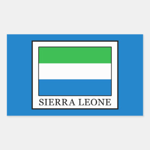 Sticker Rectangulaire Sierra Leone