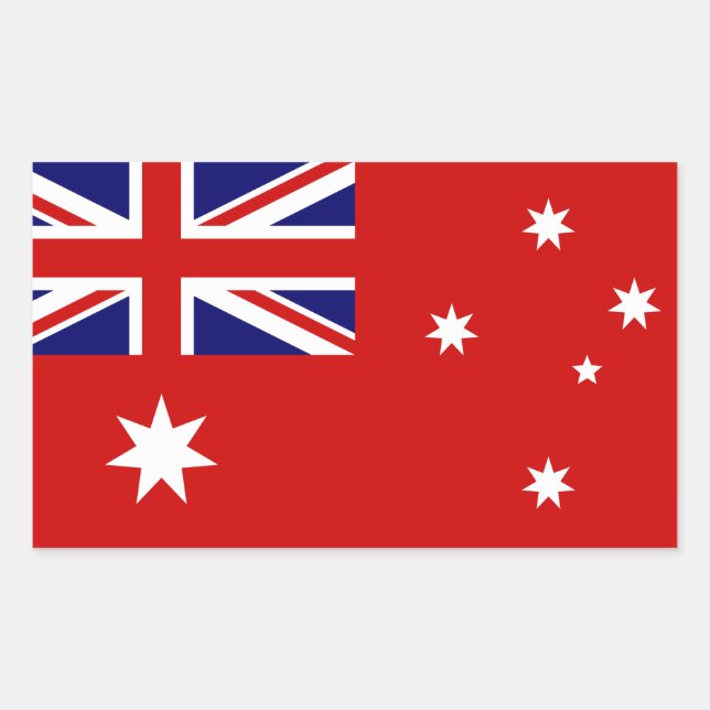 Sticker Rectangulaire Signature civile de l'Australie (Devant)