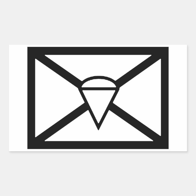 STICKER RECTANGULAIRE SIGNE D'AÉRONEF (Devant)