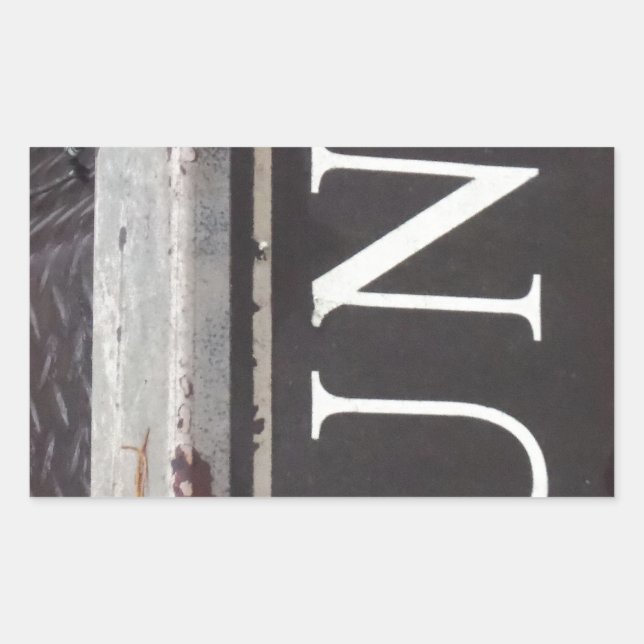 Sticker Rectangulaire SIGNE DE JUNK DE Camion vintage (Devant)