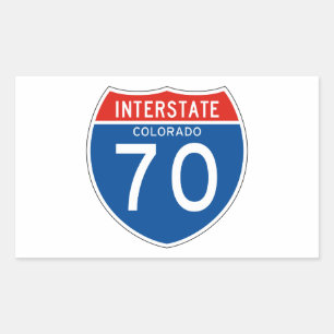 Sticker Rectangulaire SIGNE INTERÉTAIRE 70 - Colorado